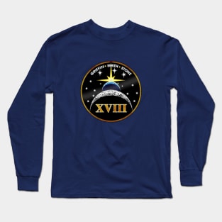 Apollo 18 mission "patch" artwork Long Sleeve T-Shirt